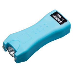 Sabre AKA Security Equipment Corp 4.20" x 1" x 0.60" 2-In-1 Stun Gun w/LED Flashlight, Turquoise - Sabre Aka Security Equipment Corp