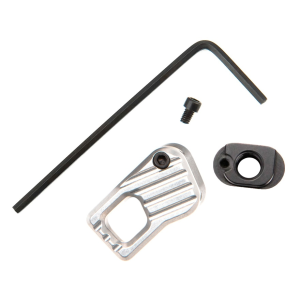 Battle Arms Enhanced Modular Magazine Release Button Large AR-15 Aluminum Silver