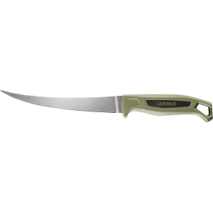 Gerber Ceviche Fillet Knife 7" 5Cr15MoV Stainless Stainless Blade Polypropylene Handle Green - Gerber
