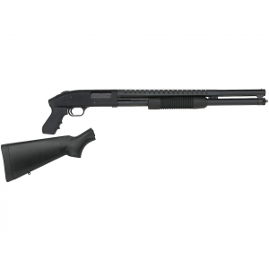 MOSSBERG 500 Pump 12 Gauge Shotgun 20" Black Barrel Black Pistol Grip Interchangeable Field Stock