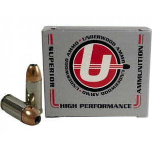 Underwood 9mm Luger +P Ammo 147 Grain Nosler Sporting Handgun Jacketed Hollow Point Box of 20 - Underwood Ammunition