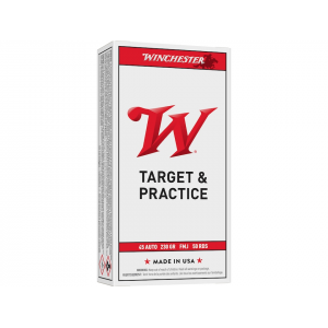 WINCHESTER White Box Usa 45 Acp Ammo 230 Grain Full Metal Jacket Box Of 50 Box