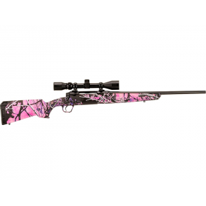 SAVAGE Arms Axis Xp Bolt Action Youth Rifle 6.5 Creedmoor 20" Black Barrel Blued Frame Muddy Girl Field Stock With Scope