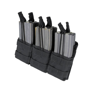 Condor MOLLE Triple Stacker AR-15 Magazine Pouch Black - Condor