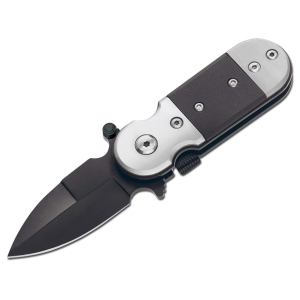 Boker Knives Magnum Black Lightning Pocket Knife 1.97" Spear Point 440 Black Blade G-10 Handle Black - Boker Knives