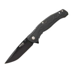 Bear & Son 61541 Folding Knife 3.25" Drop Point 440 Black Blade Zytel Handle Black - Bear & Son
