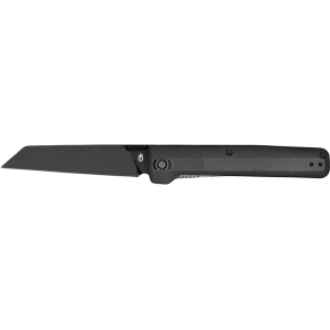 Gerber Pledge Gray & Black Pocket Knife 3.7" Reverse Tanto 7Cr15 Black Blade Polymer Handle Gray - Gerber