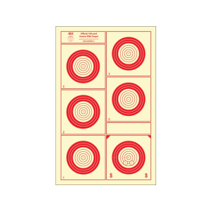National Target International Bench Rest Shooters Target IBS 100 YD Hunter Rifle Paper 100PK - National Target