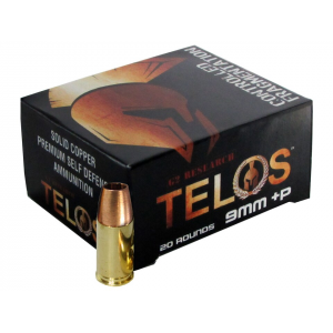 Research Telos 9mm Luger P 92 Grain Fragmenting Hollow Point Lead Free Box Of 20 Ammo