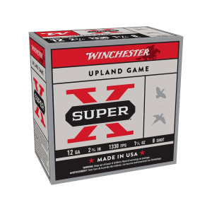 Winchester Super X High Brass 12 Gauge Ammo 2-3/4 #8 Lead Shot 1-1/4 Oz Box Of 25 chester Super X High Brass 12 Gauge 2-3/4 #8 Lead Shot 1-1/4 Oz Box Of 25 Ammo