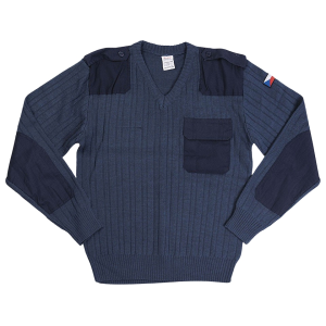 Military Surplus Military Surplus Czech M97 V-Neck Sweater Grade 1 Blue/Gray XL - $20.99 at MidwayUSA