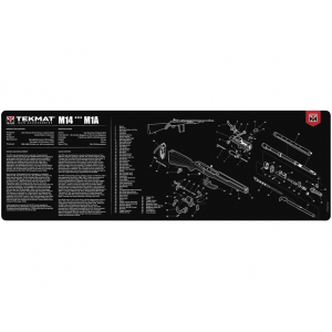 Tekmat Long Gun Springfield M14 M1A Gun Cleaning Mat Black - Tekmat