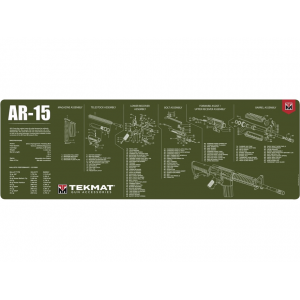 Tekmat Long Gun AR-15 Gun Cleaning Mat Olive Drab - Tekmat