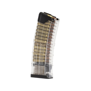 LANCER SYSTEMS L5 AWM Advanced Warfighter AR-15 Magazine 223 Remington, 5.56x45mm 30-Round Polymer Translucent Clear