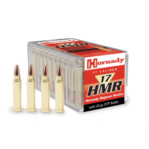 Hornady Varmint Express 17 Hornady Magnum Rimfire (HMR) Ammo 20 Grain Hornady XTP Jacketed Hollow Point Box of 50