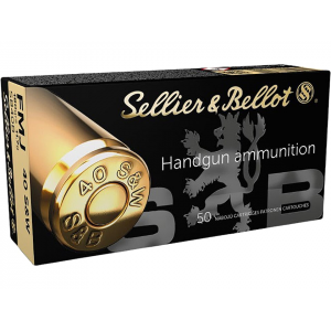 lier & Bellot 40 S&W 180 Grain Full Metal Jacket Box Of 50 Ammo