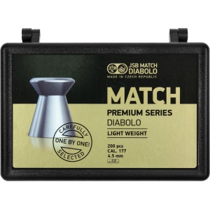 JSB Match Premium LW Air Gun Pellets 177 Caliber 7.72 Grain Tin of 200