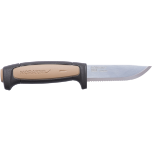 Morakniv Pro Rope SRT Fixed Blade Knife 3.58" Full Drop Point Stainless Blade TPE Handle Brown - Morakniv