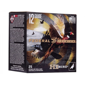 eral Premium Hi-Bird 12 Gauge 2-3/4 #6 Lead Shot 1-1/4 Oz Box Of 25 Ammo