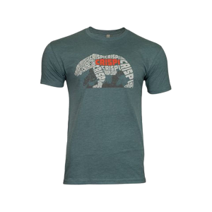 Crispi Boots Men's The Bruin Short Sleeve Crew Neck T Shirt Indigo 2XL