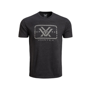 VORTEX OPTICS Men's Trigger Press Short Sleeve Crew Neck T Shirt Charcoal Heather Medium