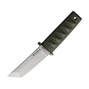Cold Steel Kyoto I Fixed Blade Knife 3.25" Tanto Point 8Cr13MoV Satin Blade Kray-Ex Handle OD Green - Cold Steel