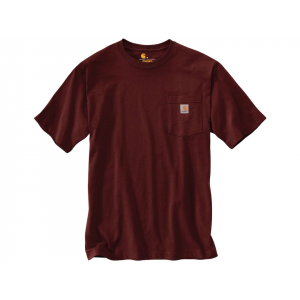 CARHARTT Men's K87 Loose Fit Heavyweight Short Sleeve Crew Neck Pocket T Shirt Port XL