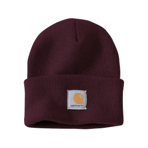 Carhartt Mens Knit Cuffed Beanie Blackberry