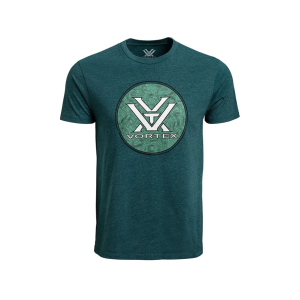 VORTEX OPTICS Men's Hunting Grounds Short Sleeve Crew Neck T Shirt Dark Teal Heather XL