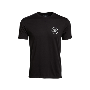 VORTEX OPTICS Men's Salute Short Sleeve Crew Neck T Shirt Black 2XL