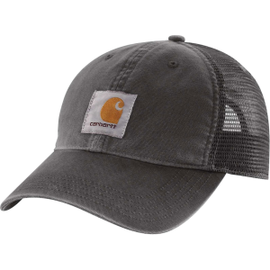 Carhartt Mens Canvas Mesh Back Hat Gravel