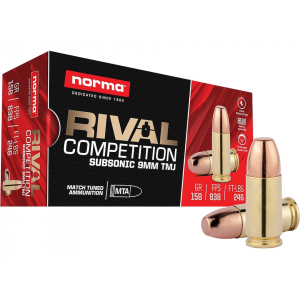 ma Rival Competition 9mm Luger 158 Grain Total Metal Jacket Box Of 50 Ammo