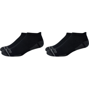 MIDWAYUSA Men's Lightweight Ankle Socks Merino Wool Black/Gray Large 2 Pairs