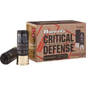 Hornady Critical Defense 12 Gauge Ammo 2-3/4" #00 Buckshot 8 Pellets Box of 10