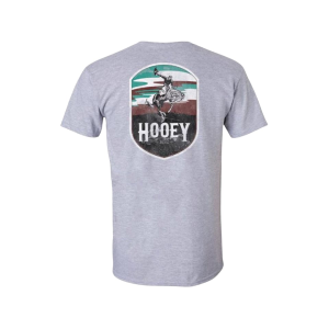 Hooey Men's Cheyenne Short Sleeve Crew Neck T Shirt Sport Gray 2XL - Hooey