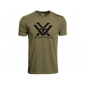 Vortex Optics Men's Core Logo Short Sleeve Crew Neck T Shirt Military Heather XL - Vortex Optics