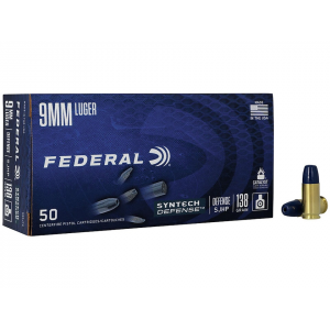 eral Syntech Defense 9mm Luger 138 Grain Federal Syntech Defense Jacketed Hollow Point Case Of 500 (10 Boxes Of 50) Ammo