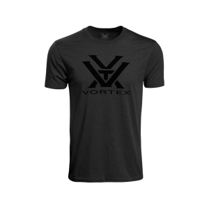 VORTEX OPTICS Men's Core Logo Short Sleeve Crew Neck T Shirt Charcoal Heather Large
