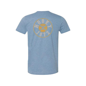 Hooey Men's West Circle Short Sleeve Crew Neck T Shirt Heather Indigo 3XL - Hooey