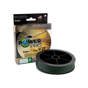 Power Pro Super Slick 8 V2 Braided Fishing Line 40lb 150yd Moss Green - Power Pro