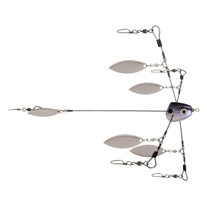 Strike King Tour Grade Bladed Titanium Umbrella Rig 1/4oz Blue Gizzard Nickel