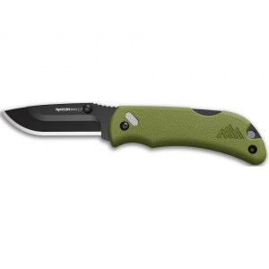 Outdoor Edge Razor Mini Pocket Knife 2.2" Drop Point Stainless Steel Black Blade Glass Reinforced Nylon (GRN) Handle Olive Drab - Outdoor Edge