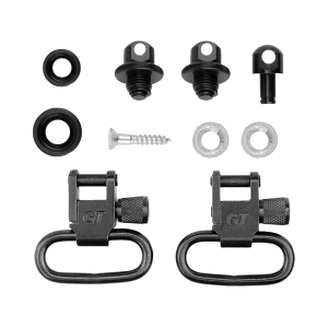 GrovTec Sling Swivel Set Ithaca Mag 10, 51A Deerslayer (After 1982) Magazine Cap Adapter Locking Swivels Rear Screw Swivel Stud Steel Black - Grovtec