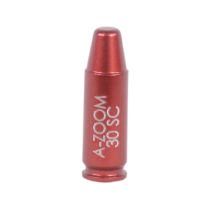 A-ZOOM Action Proving Dummy Round, Snap Cap 30 Super Carry Aluminum 5PK - A-Zoom