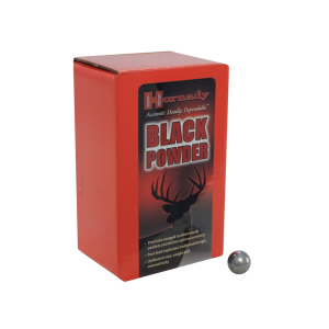 HORNADY Black Powder 50 Caliber Muzzleloader Bullets (490 Diameter) Round Ball Box of 100