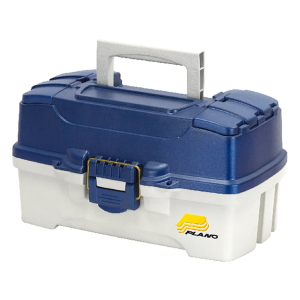 Plano Two Tray Tackle Box Blue/Off White - Plano