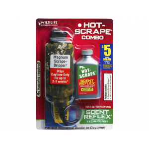 Wildlife Research Center Magnum Scrape Dripper Hot Scrape Synthetic Deer Scent Combo Liquid 4 oz - Wildlife Research