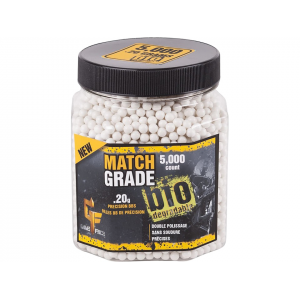 Game Face Match Grade Biodegradable 6mm Airsoft BBs .20 Gram White 5000PK - Game Face