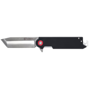 Smith & Wesson Big Benji Pocket Knife 3.5" Tanto Point 8Cr13MoV Stainless Blade G-10 Handle Black - Smith & Wesson