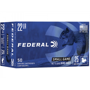 eral Game-Shok 22LR 25 Grain #12 Lead Shot Box Of 50 Ammo